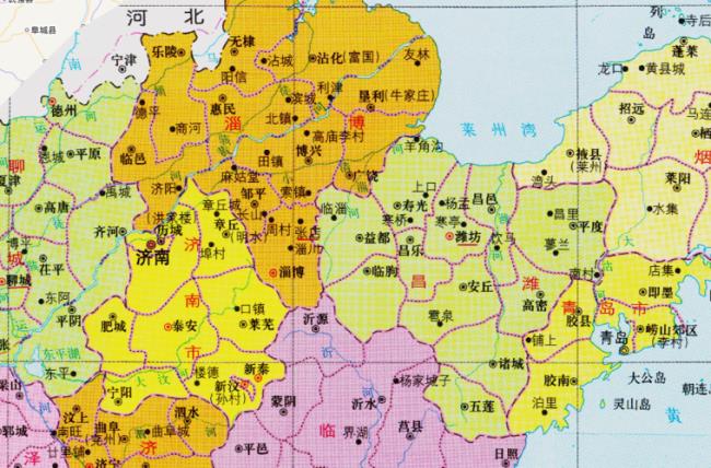 山东省17地市面积排序