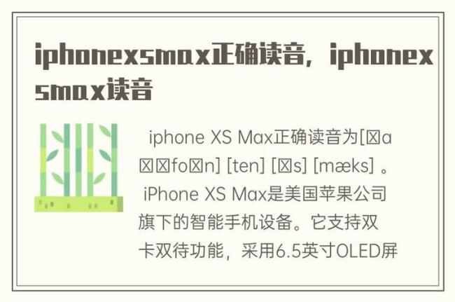 MAX正确读音是什么