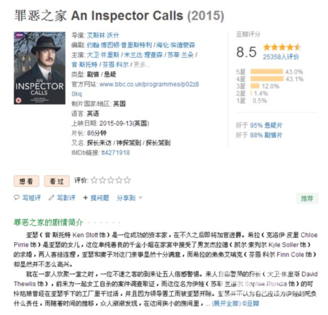 an inspector calls什么意思