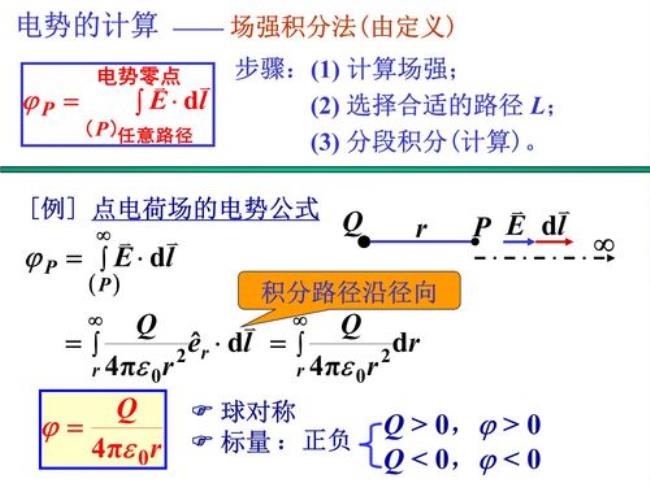 有关电势能的公式