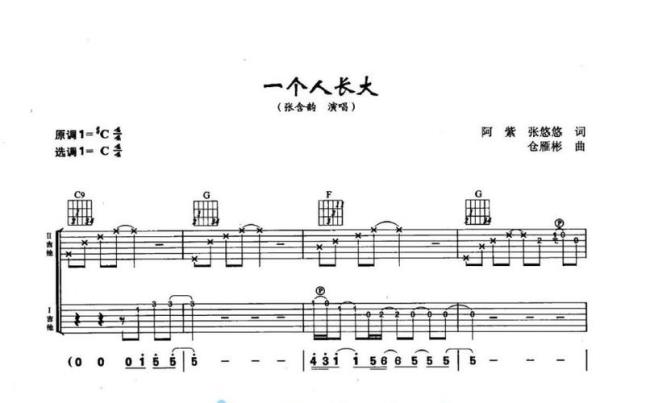 钢琴c调和吉他c调一样吗