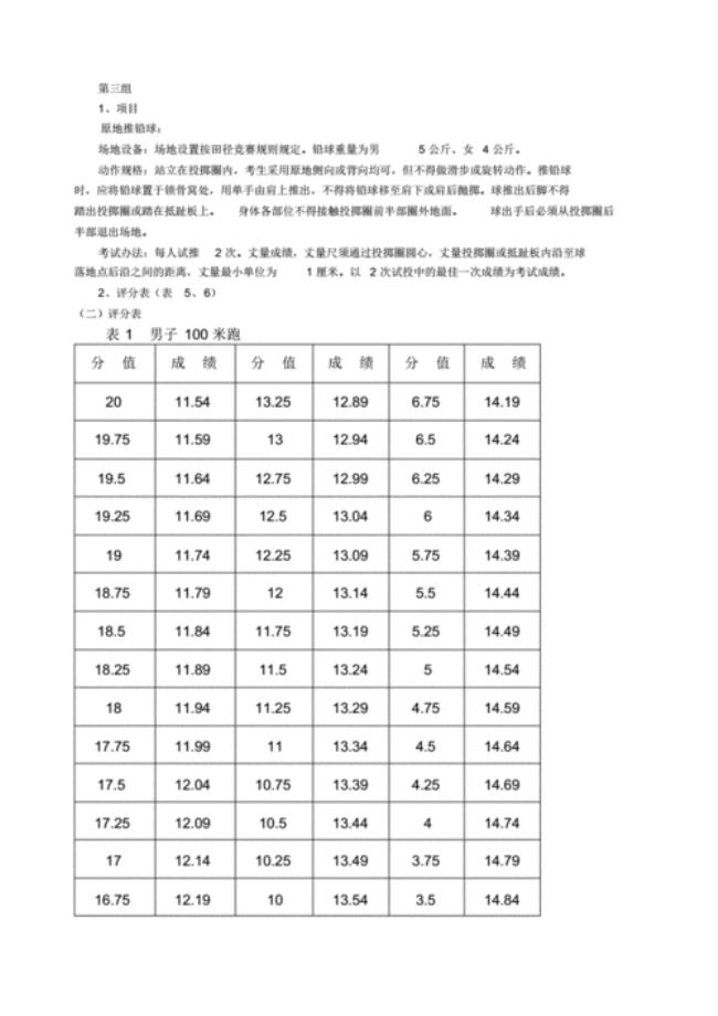 体考三级跳评分标准