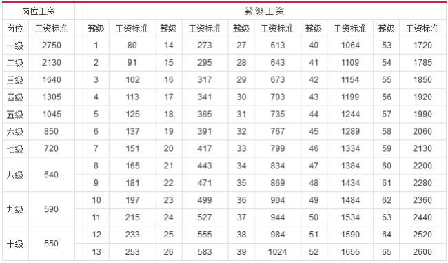 专业技术一级岗位什么待遇