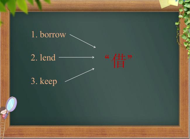 英语lend和borrow的用法