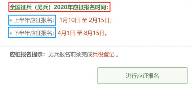 2022年征兵报名时间和年龄条件