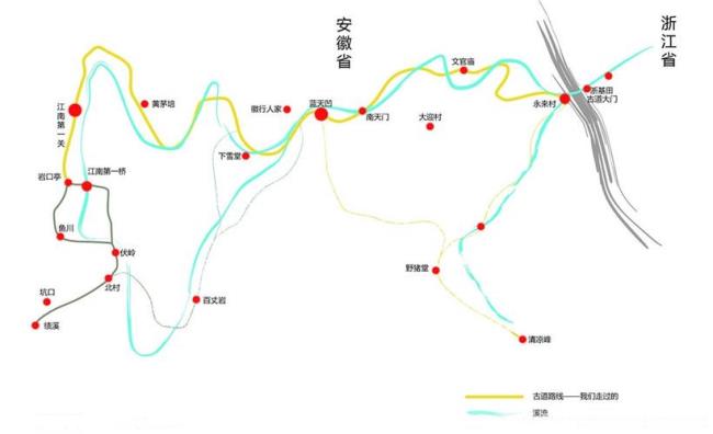 无锡自驾游去徽杭古道路线