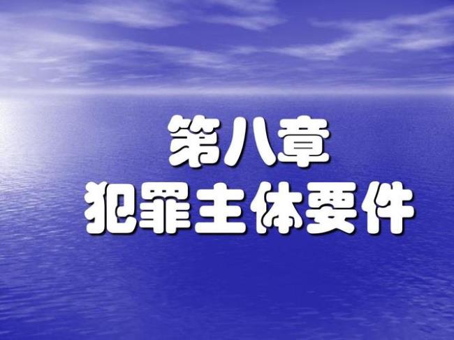 刑法适用的主体只能是什么