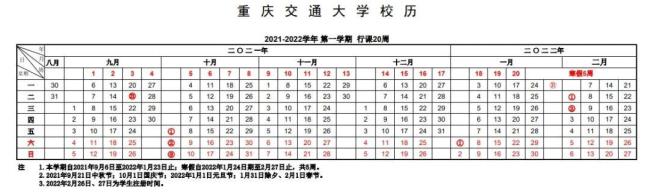 2022年重庆高校寒假时间