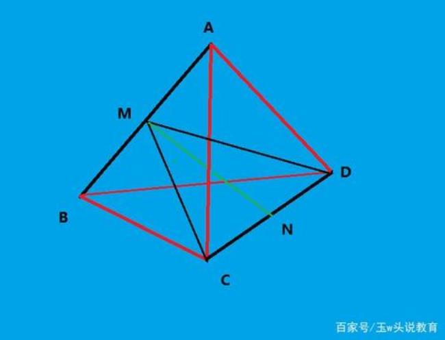 四面体体积与平行六面体体积