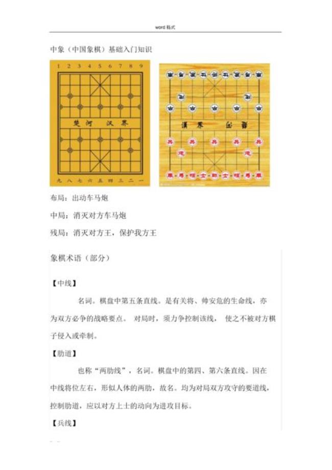 中国象棋故事典故儿童