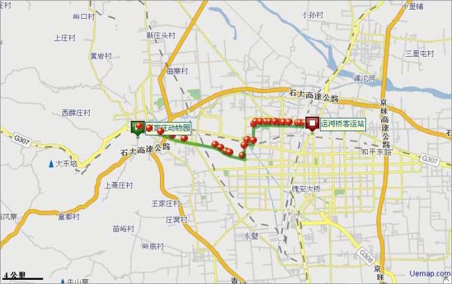 石家庄省三院坐几路车