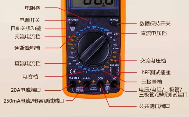 500uf电容万用表怎么测量