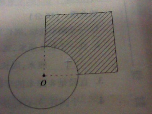 10cm正方形内有圆求阴影面积