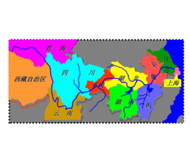 长江流域经过了几个省