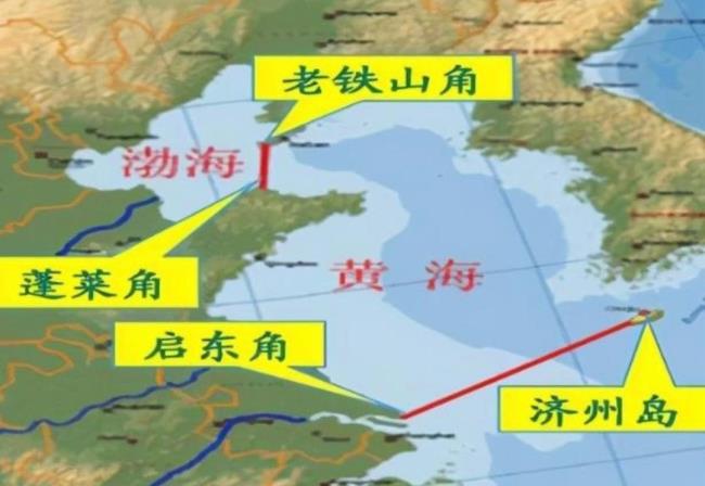 渤海海峡地图位置