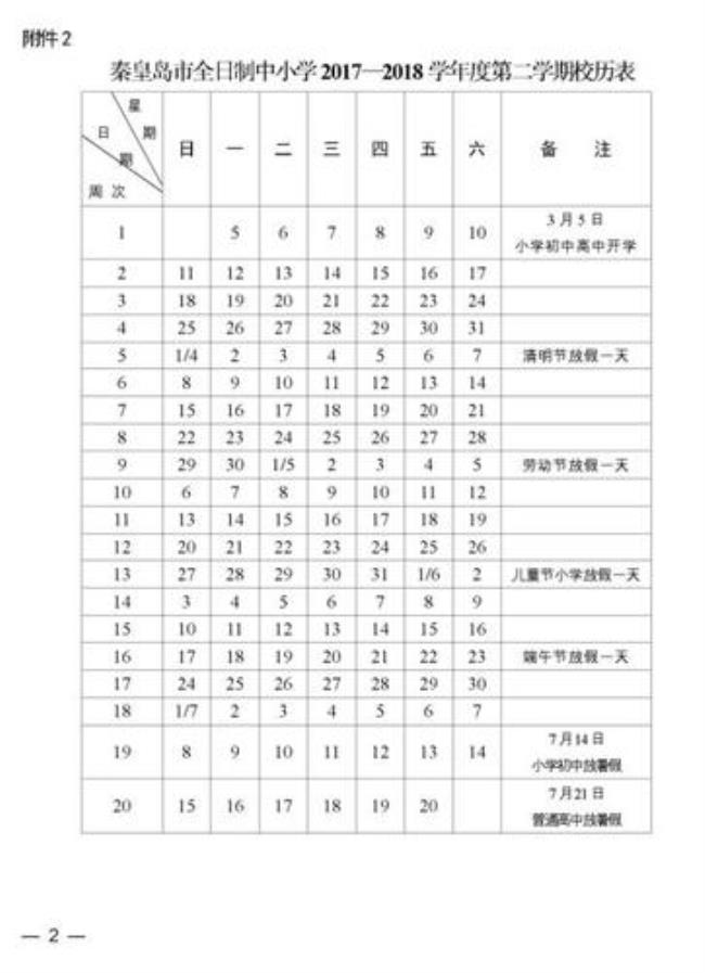 2022年秦皇岛寒假中小学放假时间表