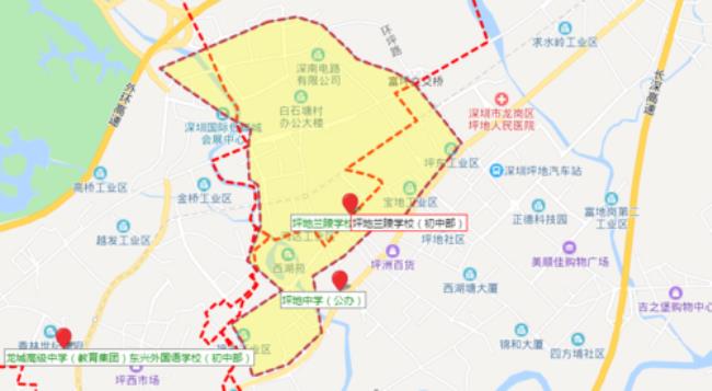 离深圳龙岗区最近的区是哪个区