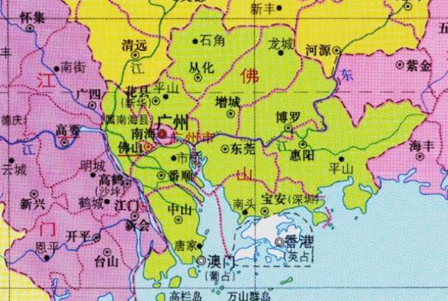广东省原佛山地区包括哪些地方