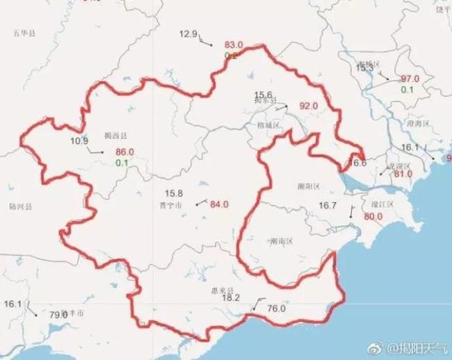 广东揭阳市分为哪几个地方