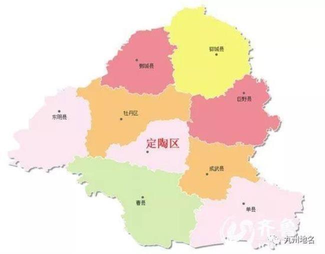 菏泽市人口分布图