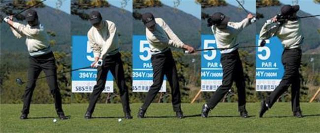 高尔夫球握杆标准动作