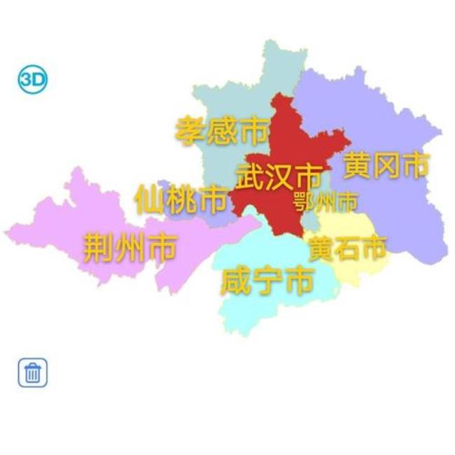 武汉主城区面积