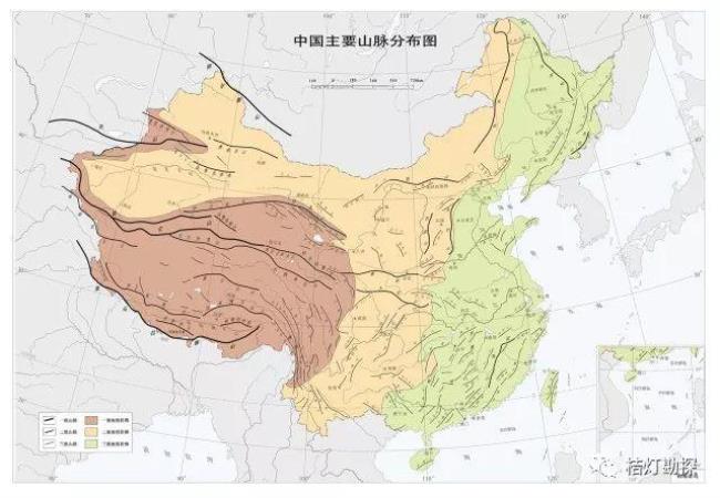 中国地形 3个山脉 3个平原