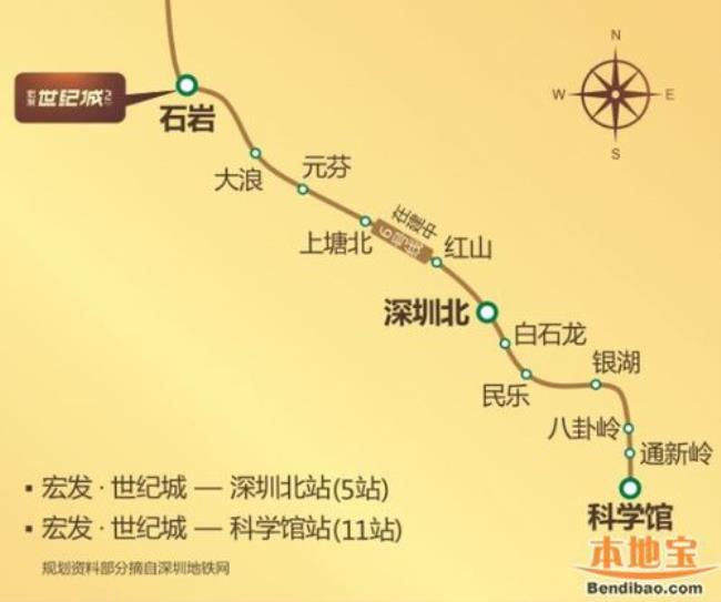 五和地铁站到深圳科学馆怎么走