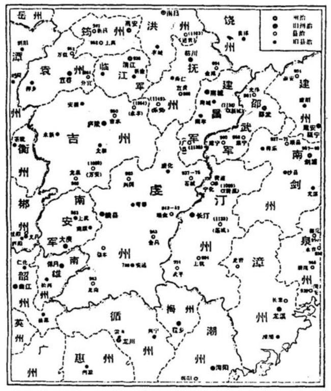 赣南区域划分