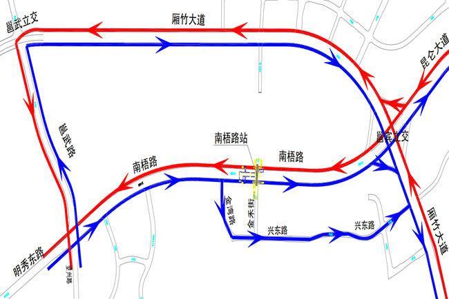 南宁地铁3号线青秀山站近哪个门