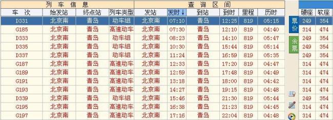 广东江门坐火车到青岛