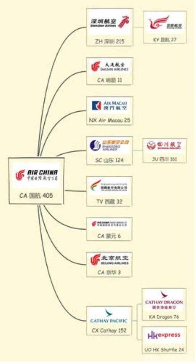 国内有哪些航空公司