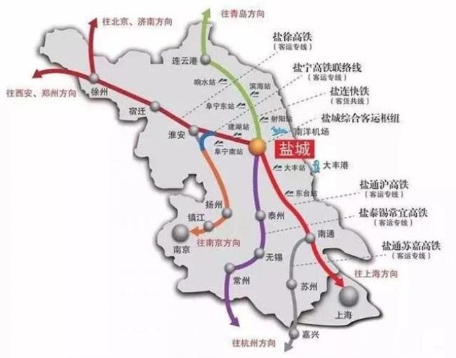 东台高铁和大丰高铁占地面积