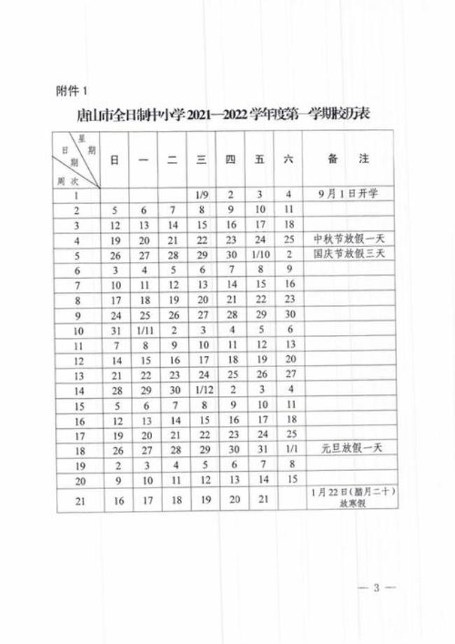 2022年大学放寒假时间表陕西