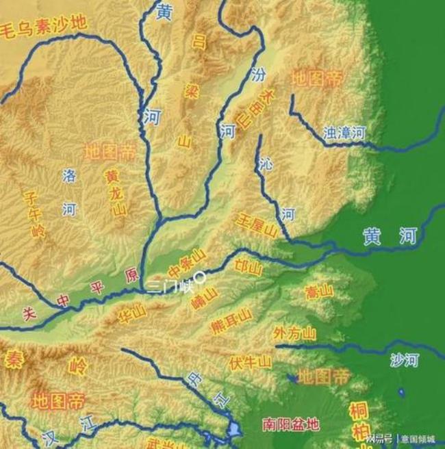 三门峡与西安的地理位置