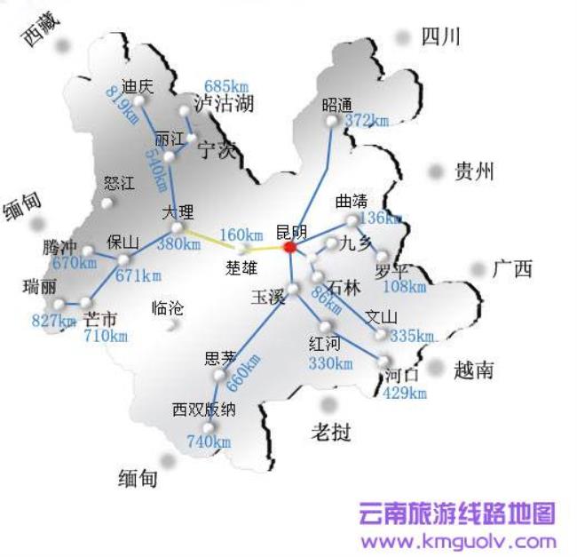 四川云南交界的地图