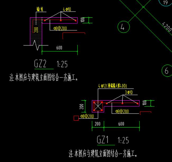 建筑图纸gz什么意思