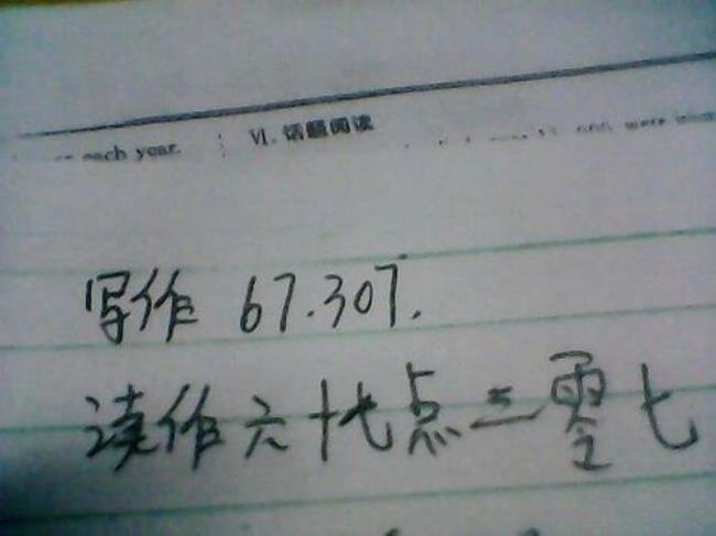 千分之一数字表示什么