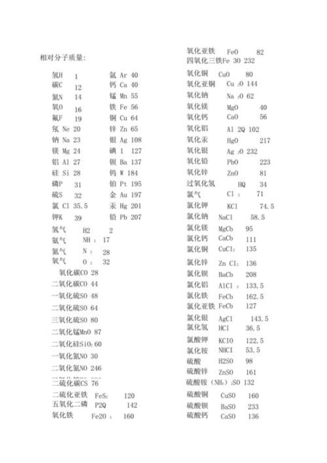 高锰酸钾的相对分子量如何算