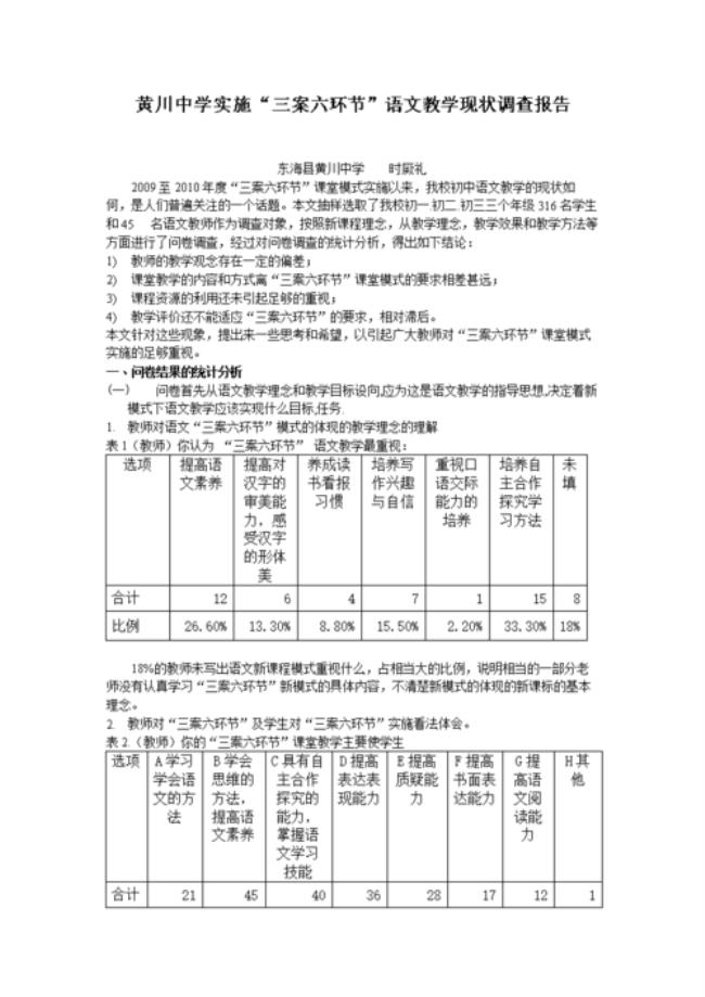 初中语文项目实施模式有哪些