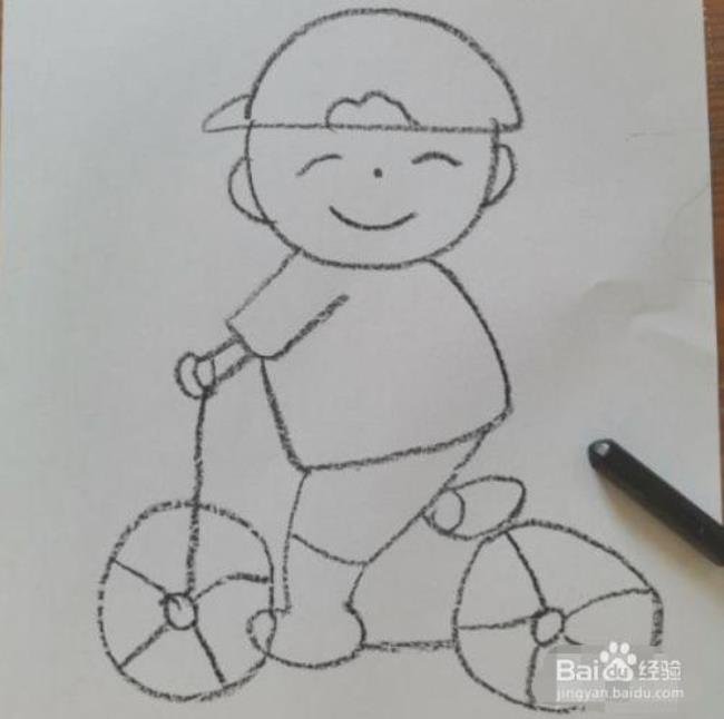 怎么画小男孩简笔画