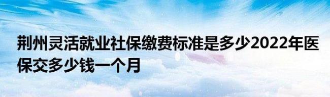 2022年镇江职工医保每人交多少钱