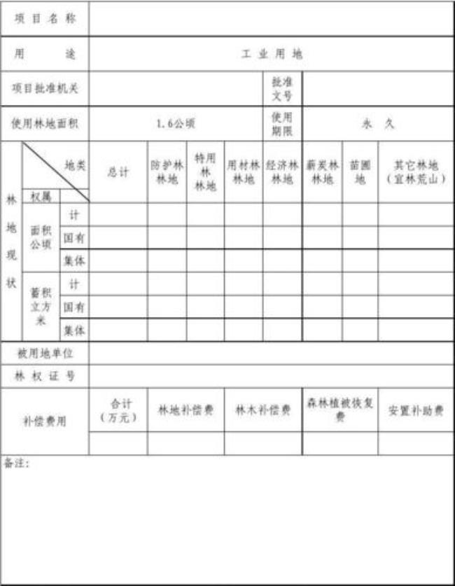 吉林省森林植被恢复费征收标准