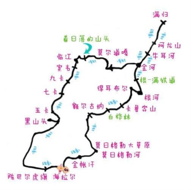 哈尔滨到大兴安岭多少公里