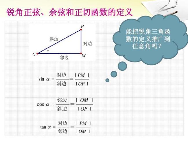 正弦余弦值对照表怎么算出来的