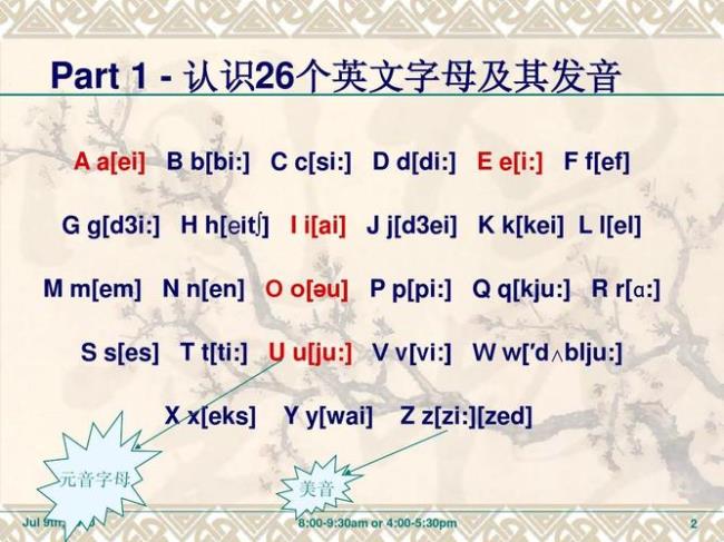 26个字母中e 通常音标是什么