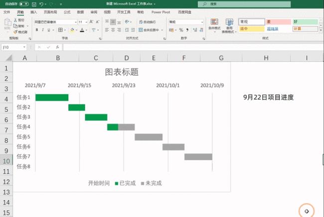 Excel怎么制作甘特图