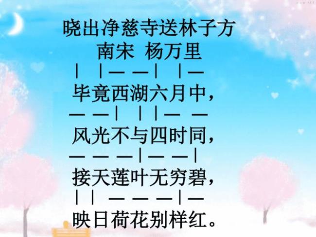 晓出净慈寺送林子方白居易