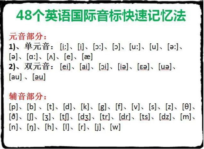 英文到底有几个音标是48还是44