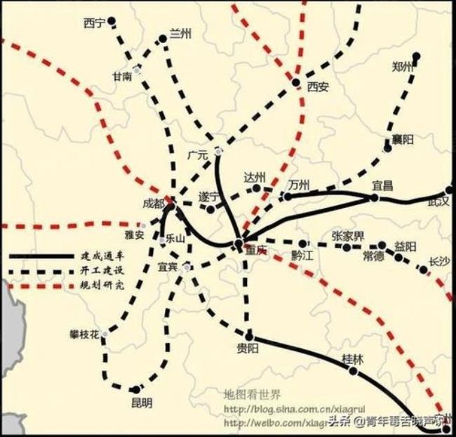 中国14个铁路枢纽